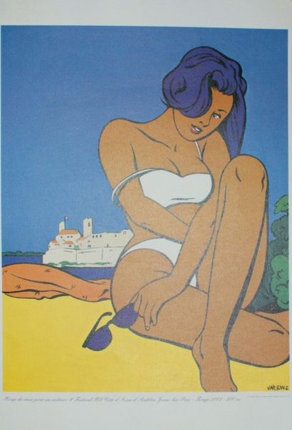 VARENNE Alex (né en 1939) “4e FESTIVAL BD CÔTE D’AZUR d’ANTIBES JUAN-LES-PINS”.2001...