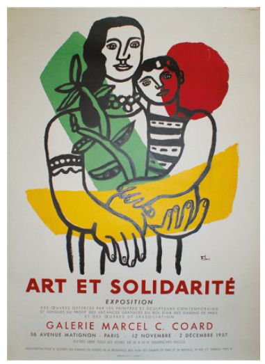 LÉGER Fernand (1881-1955) Galerie Marcel Coard.ART ET SOLIDARITÉ. 1957
Mourlot, Paris...