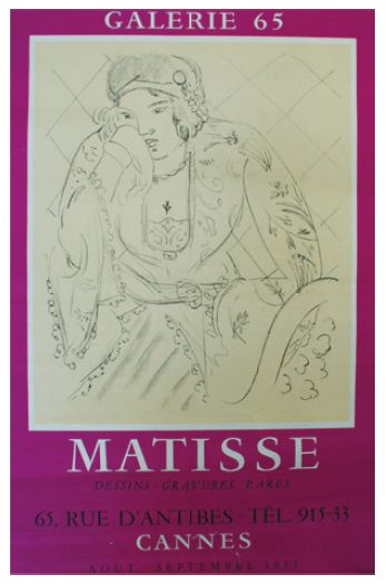MATISSE Henri (1869-1954) Galerie 65. MATISSE 1955
Mourlot, Paris - 67 x 50 cm -...