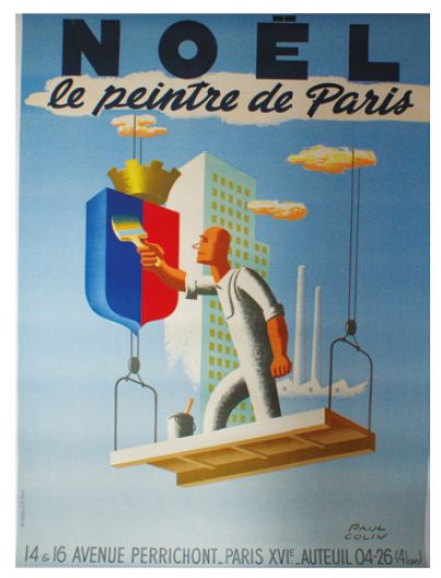 COLIN PAUL (1892-1985) NOËL."LE PEINTRE DE PARIS". 1948
Imprimerie Bedos & Cie, Paris...