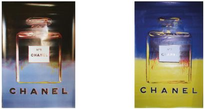 WARHOL Andy (d'après) CHANEL N° 5.Vers 1997
Ensemble de 2 affiches d'après une sérigraphie...