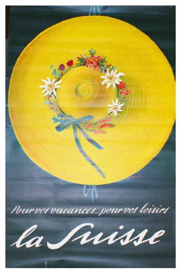 CARIGIET Alois (1902-1985) LA SUISSE."POUR VOS VACANCES".1937
Imprimé en Suisse -...