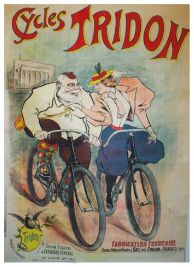 LOURDEY Maurice (1860-1934) CYCLES TRIDON."FABRICATION FRANÇAISE"
Imp.Vercasson,...