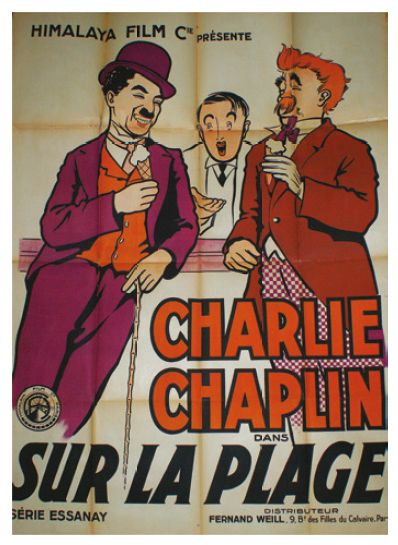 null CHARLIE CHAPLIN HIMALAYA FILM présente CHARLIE CHAPLIN dans SUR LA PLAGE.
1915
Imp.Richier...