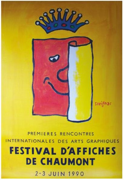 ARCHIVES DE MR ALAIN WEILL FESTIVAL D'AFFICHES de CHAUMONT. 1990
Affiches EAI (offset)...