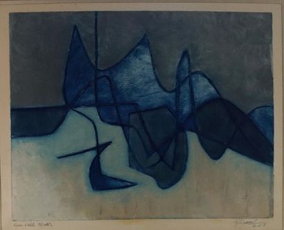 Jean SIGNOVERT (1919- 1981) Jean SIGNOVERT (1919- 1981) gravure Epreuve d'artiste...