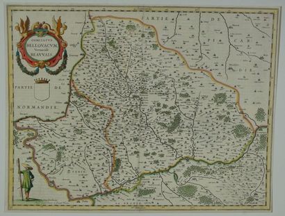 France Carte des environs de Beauvais, 48X58