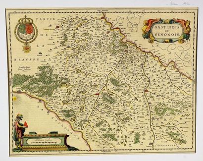 France Carte du Gastinois et Senonois, 50X59