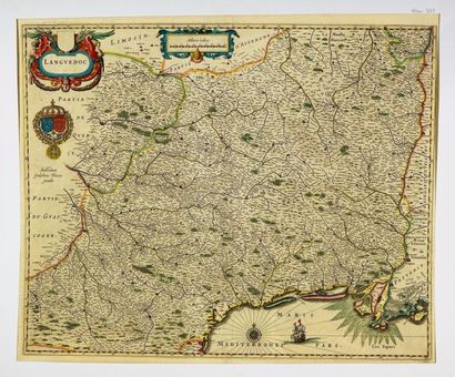 France Carte du Languedoc, 46X56 (à vue) 