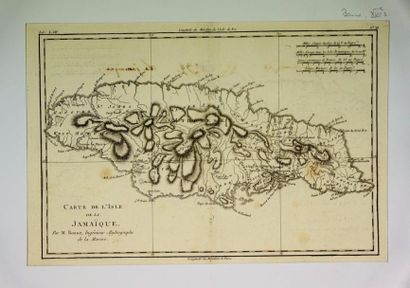 L'ISLE DE LA JAMAÏQUE carte de l'île de la Jamaïque, 26X39
