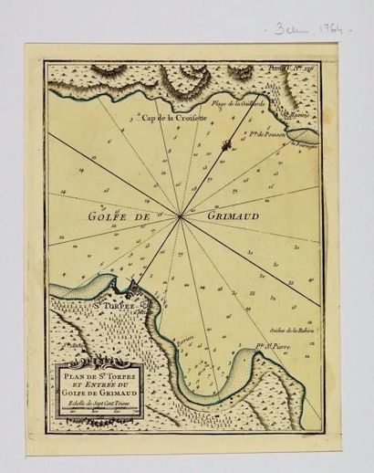 France Plan de St. Tropez et entrée du Golfe de Grimaud, 32X24