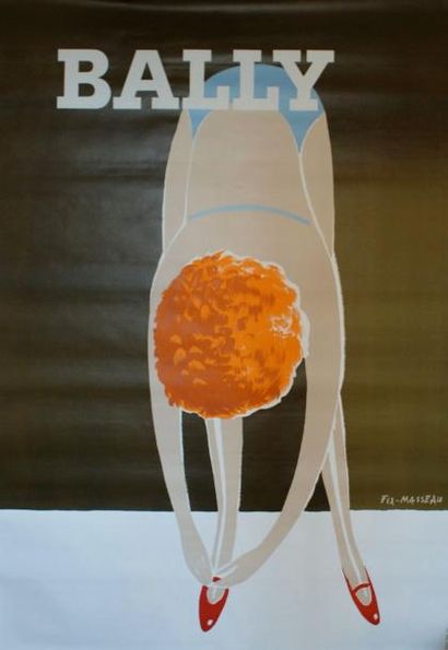 FIX-MASSEAU Pierre (1905-1994) BALLY.Vers 1975 Imp.I.P.A, Champigny - 171 x 120 cm...