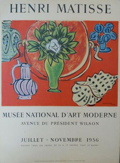 MATISSE Henri (1869-1954) MUSÉE D’ART MODERNE.Juillet-Novembre 1956 Imp.Mourlot ,...