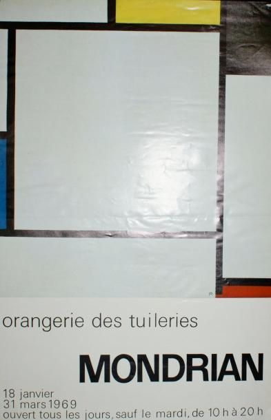 MONDRIAN Piet (1872-1944) ORANGERIE DES TUILERIES.Janvier-Mars 1969 Ministère des...