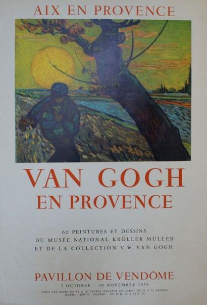 VAN GOGH VAN GOGH EN PROVENCE.Aix en Provence,1959 Sans imprimeur - 72 x 51 cm -...