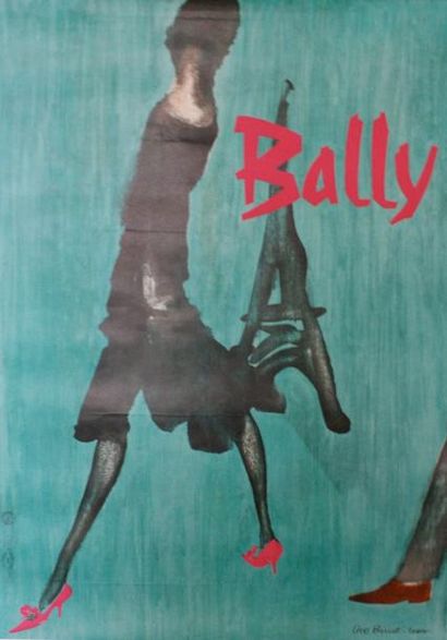 BERSET LISE Team BALLY. Etablissements de La Vasselais, Paris (offset) - 60 x 40...