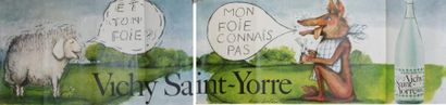 DAHAN ANDRé (Né en 1935) VICHY SAINT-YORRE.”MON FOIE CONNAIS PAS” Lalande-Courbet,...