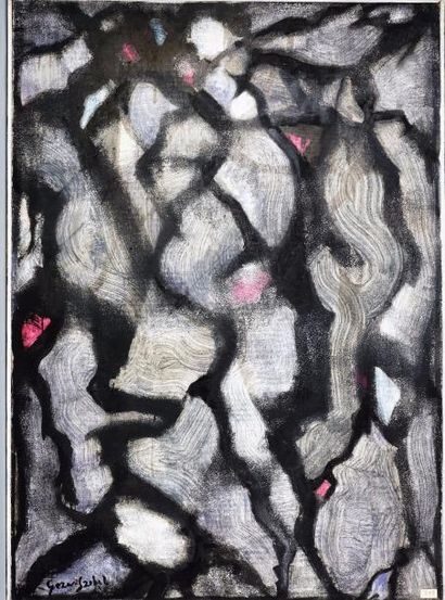 Geza SZOBEL (1905-1963) "Etna" huile sur panneau signée en bas à gauche 91 X 65 cm.
Provenance...