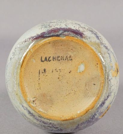 RAOUL LACHENAL ( 1885 – 1956) Soliflore en céramique émaillée, signé sous la base...