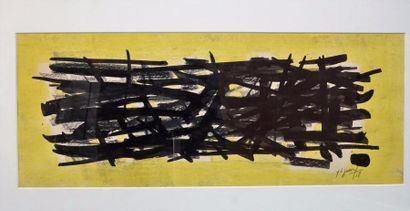Jean SIGNOVERT (1919-1981) Composition abstraite, 1958 Gouache Signée en bas à droite...