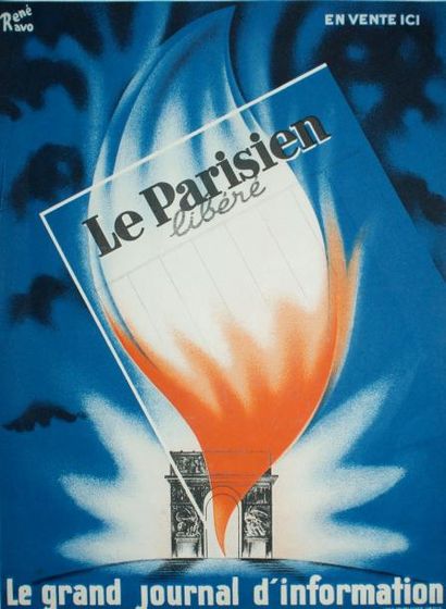 RAVO René (1904-1998) LA PARISIEN LIBÉRÉ.”Le grand journal d’information”.Vers 1945...