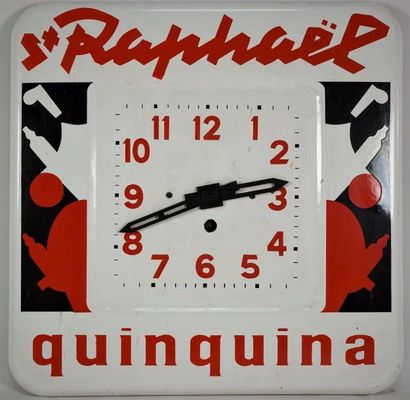 Charles LOUPOT (d’après) ST RAPHAEL QUINQUINA.Vers 1950 Horloge de bistrot - 40 x...