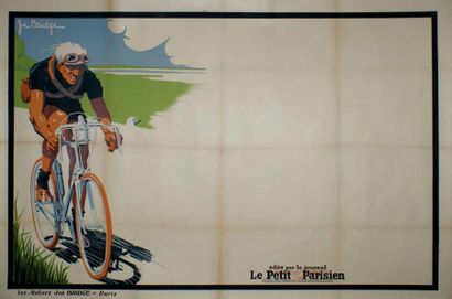 BRIDGE Joe (1886-1967) LE CYCLISTE. Publié par le PETIT PARISIEN - Les Ateliers Joé...