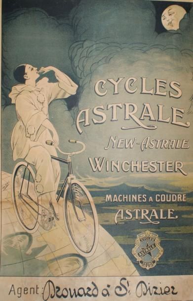 DORFI CYCLES ASTRALE, Reims.”New-Astrale-Winchester Affiche d’intérieur - 57 x 39...