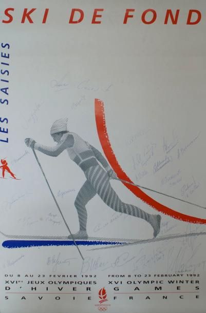 ANONYME LES SAISIES.”SKI DE FOND”.Jeux Olympiques d’ALBERTVILLE 1992 Editions André,...