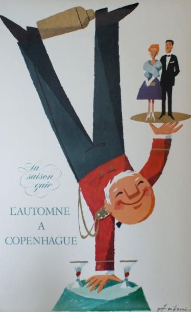 ANTONI L’AUTOMNE A COPENHAGUE.”La saison gaie”.1962 Printed in Denmark, Copenhagen...