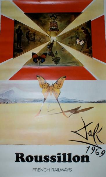 DALI Salvador (1904-1989) SNCF.ROUSSILLON.1970 Draeger Imp - Printed in France for...