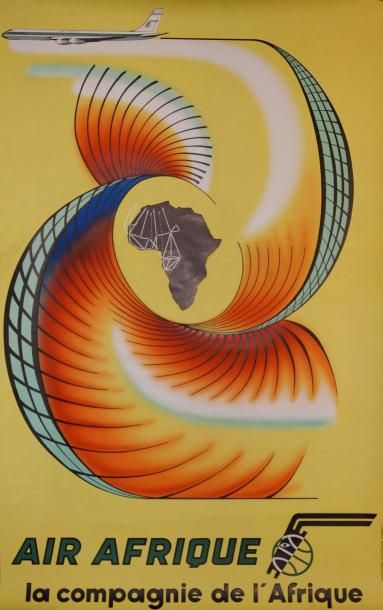 HERMERELS. M AIR AFRIQUE. LA COMPAGNIE DE L’AFRIQUE.1963 Havas Afrique Abidjan -100...
