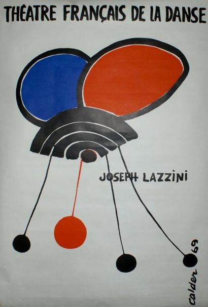 CALDER Alexander (1898-1976) THÉATRE FRANçAIS de la DANCE.”Joseph LAZZINI”. 1969...