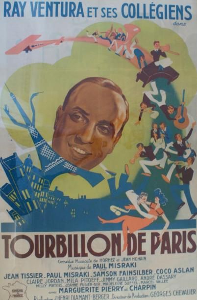 RAY VENTURA et ses collégiens TOURBILLON DE PARIS.Vers 1939 Imp.Stendhal - 120 x...