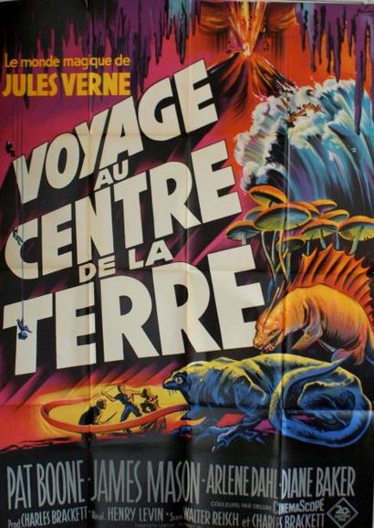 VOYAGE AU CENTRE DE LA TERRE.Film de Henry Levin avec James Mason. 1959 Imprimerie...