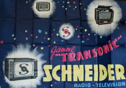 MUCKENS-TOUROT (3 affiches) SCHNEIDER.”GAMME TRANSONIC”.Vers 1960 Psycho-Publicité...