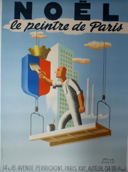 COLIN PAUL (1892-1985) NOËL.”LE PEINTRE DE PARIS”.1948 Imprimerie Bedos & Cie, Paris...