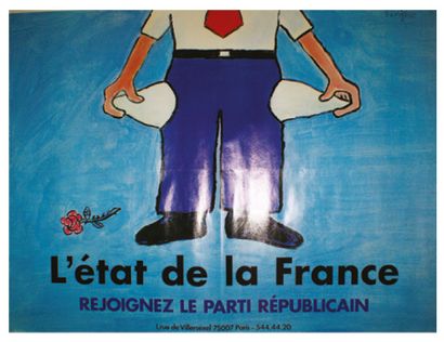 RAYMOND SAVIGNAC A L'AFFICHE (1907-2002) L'ÉTAT DE LA FRANCE. 1981
Imprimeries Edicis...