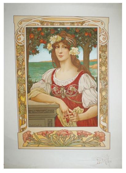 SONREL Elisabeth (1874-1953) LE MIDI. 1901
Lithographie sur papier - 70 x 52 cm -...