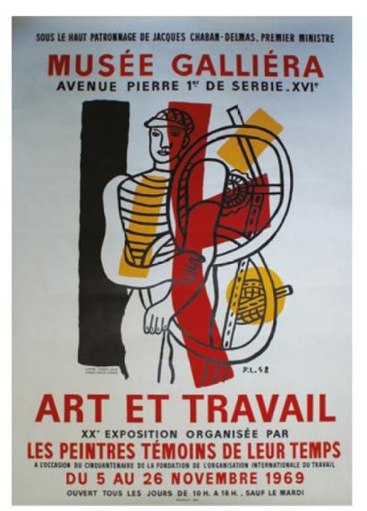 LEGER Fernand (D'après) MUSÉE GALLIÉRA. "ART ET TRAVAIL". LES PEINTRES TÉMOINS DE...