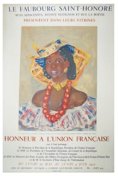 ZOFIA HONNEUR À L'UNION FRANÇAISE. 1952
Imp. Mourlot, Paris - 66 x 46 cm - Entoilée,...