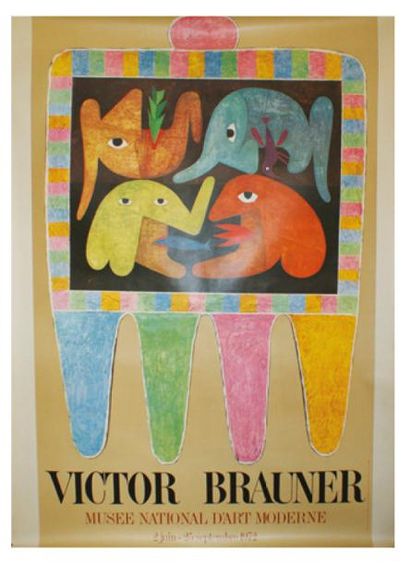 BRAUNER Victor (1903-1966) MUSÉE NATIONAL D'ART MODERNE. 1972
Advico (offset) - 160...