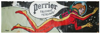 FOREST Jean-Claude (1930-1998) PERRIER. "FOLLEMENT PÉTILLANTE! ". Vers 1967
Imp....