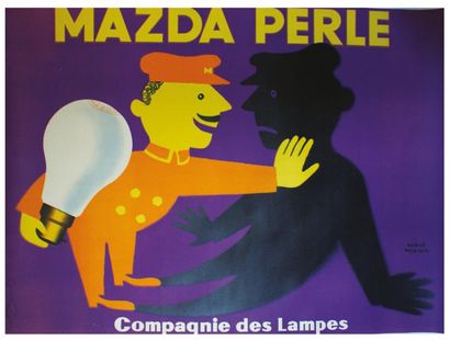 MORVAN Hervé (1917-1980) MAZDA PERLE. 1953
Ets de la Vasselais, Paris - 115 x 154...