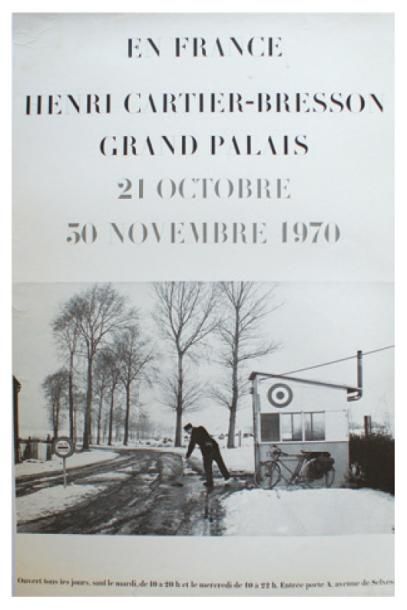 CARTIER-BRESSON GRAND PALAIS. Octobre-Novembre 1970
Imp. Union, Paris - 69 x 44 cm...