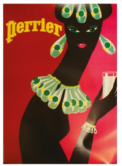 BERNARD VILLEMOT À L'AFFICHE (1911-1990) PERRIER Edité par la source Perrier - 60...