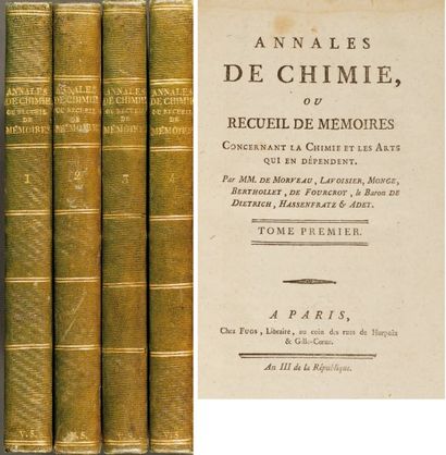 null Annales de Chimie ou recueil de mémoires concernant la Chimie et les Arts qui...