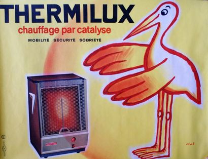 ONELL THERMILUX CHAUFFAGE Imprimerie de La Vasselais, Paris- 30 x 40 cm -Non entoilée,...