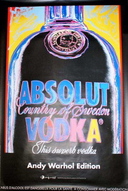 WARHOL Andy (d’après) ABSOLUT VODKA. The Andy Warhol Foundation for the visual arts...