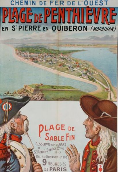 CHARBONNIER.L - FOUCHÉ .P PLAGE DE PENTHIÈVRE en St Pierre en Quiberon (Morbihan)...